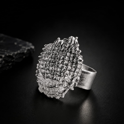 The Crater Fragments Statement Ring