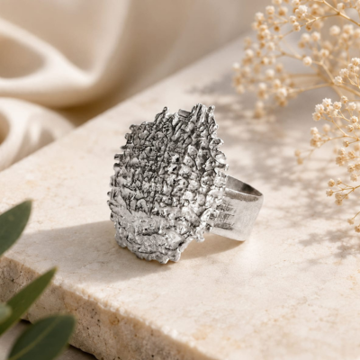The Crater Fragments Statement Ring